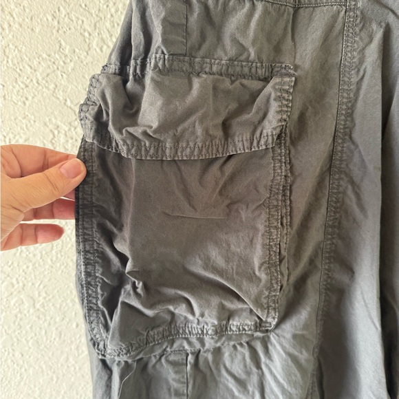 Aerie High Waisted Go For It Baggy Cargo Pants Women’s XL Smoked Gray Skater - Picture 5 of 11